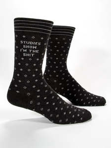 New Arrivals 1: Blue Q Studies Show I'm The Shit Socks