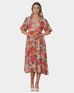 New Arrivals 1: Fria Button Thru  Midi Dress