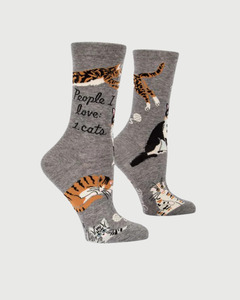 Socks: Blue Q People I Love 1. Cats Socks