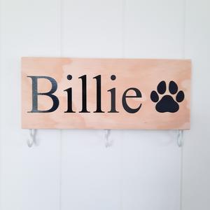 Personalised accessory holder with image - 30cm Natural