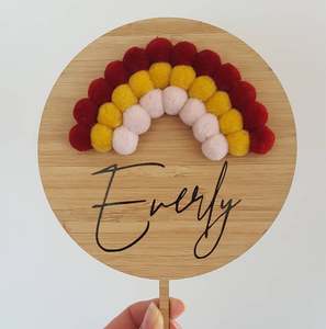 Rainbow Cake Topper
