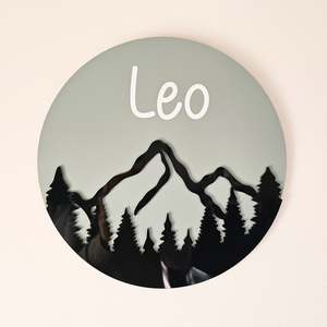 Personalised mountain sign