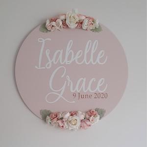 Wedding: Personalised sign 50cm