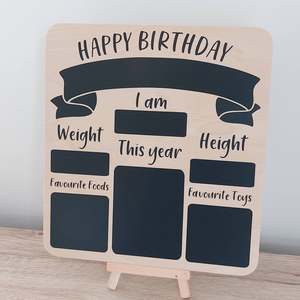Ready Made Stock Sale: Birthday board