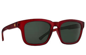 Spy Sunglass Saxony - Matte Translucent Sienna Red