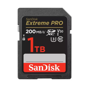 SANDISK EXTREME PRO SDXC 1TB 200MB/S UHS-I MEMORY CARD