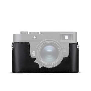 M Camera Accessories: LEICA M11-D HALFCASE LEATHER BLACK