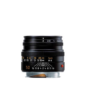 M Lenses: LEICA SUMMICRON-M 50MM F2 LENS BLACK