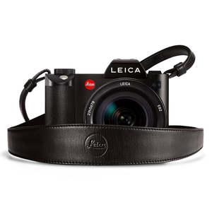 Tl Bags Cases Straps 1: LEICA LEATHER STRAP BLACK SHOULDER SECT