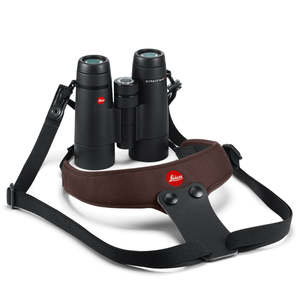 Binocular Accessories: LEICA BINOCULAR STRAP SPORT CHOCOLATE BROWN