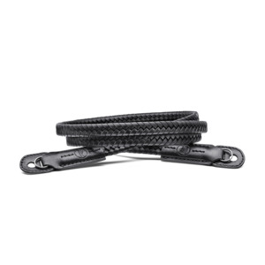 LEICA CARRYING STRAP BRAIDED LEATHER, BLACK PRE-ORDER