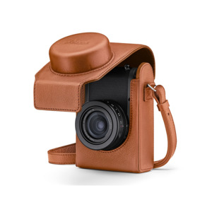 Bags Cases Straps: LEICA  CAMERA CASE D-LUX 8 LEATHER, COGNAC PRE-ORDER