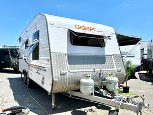 Caravans: 2012 Concept Belmont X12 TWIN AXLE / DOUBLE-BUNK / 4-BERTH / QUEEN ISLAND BED / AWNING / WATER TANKS / TV / FULL FRIDGE UNDER CONTRACT
