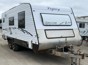 Caravans: 2013 Legacy (By Regent) Envy 630 RT SEMI OFF-ROAD / TWIN AXLE / QUEEN ISLAND BED / AWNING / SOLAR / ON-BOARD FRESH WATER / FULL FRIDGE FREEZER / FULL ENSUITE JUST LANDED