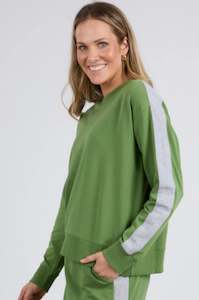 Elm: Sloane Fleece Crew Cedar