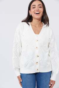 Corfu Cardigan White