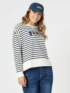 Threadz: Paris. Sweatshirt Stripe