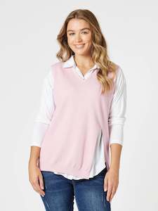Threadz: Vicky Vest Pink