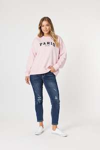 Threadz: Paris Sweatshirt Pink