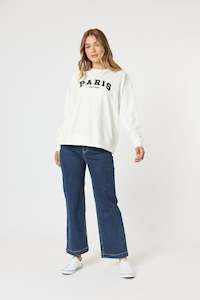 Paris Sweatshirt White