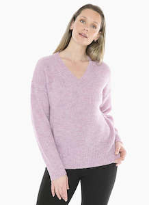 Summer Sale: V Neck Pullover Musk