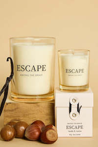 Home: Escape Vanilla + Amber 60g Soy Candle