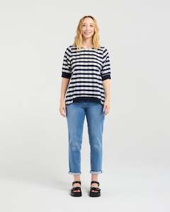 Havana Top Navy Check