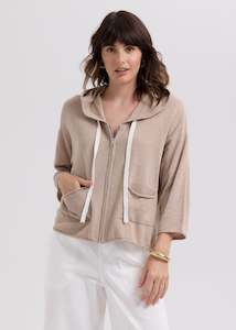 New Arrivals: Linen Hoodie Taupe