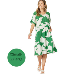 Barcelona Dress Elm Green