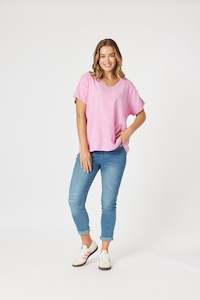 Sienna Top Washed Pink
