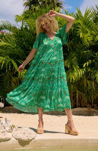 Haiti Maxi Dress Palms