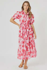 Pink Poppies Dress