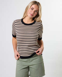 Charly Knit Sand Stripe
