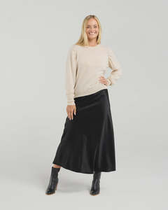 In Stock Now: Astor Pleat Sleeve Knit Light Gold