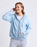 Jackets: Lydia Zip Hoodie Light Blue