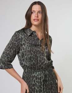 Dresses: Honor Dress Khaki Leopard