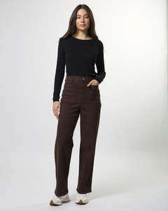 Pants Skirts: Dina Long Pant Fudge