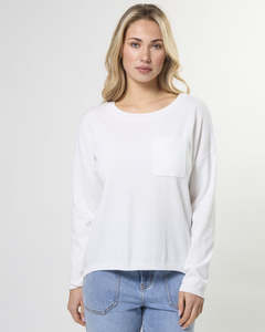 Street Pocket Jumper White