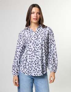 Charlotte Blouse Indigo