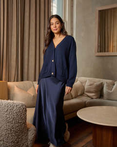 Pants Skirts: Callista Skirt Midnight Navy