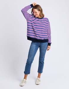 Tops: All Sorts Crew Purple/Pink
