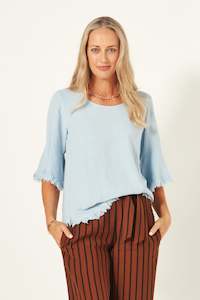 Tops: Lovella Top Sky Blue