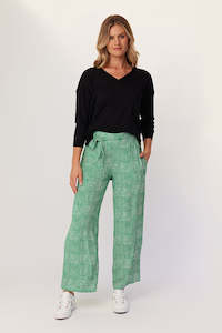 All Seasons Trousers: Molly Pant Green Spot
