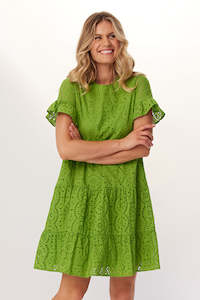 Christmas Dresses: Julissa Lace Dress Apple
