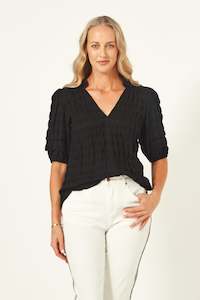 The Blackwhite Edit: Elena Top Black