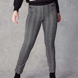 All Seasons Trousers: Vielle Pant Black Check