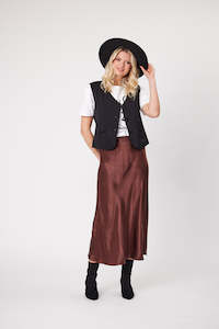 New In 1: Kelsey Waistcoat Black