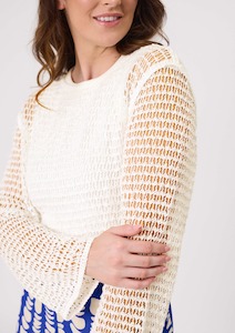 All Seasons Knitwear: Paolina Knit Antique White