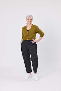 All Seasons Knitwear: Leia Wool Cardi Khaki