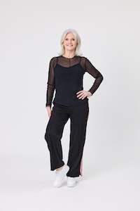 All Seasons Tops: Sasha Top & Singlet Black